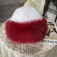 thumbnail image 5 of XIAOCHA Women's Plush Fall‑Winter Bucket Hat，Solid Warm Hats，City Party Headwear,Wine, 5 of 5