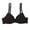 Black, variant on Womens Bras Cut Demi Smooth Full Coverage Comfort Bralette Womens Seamless Jelly Bras 1 PC