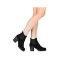 thumbnail image 5 of Women's Chelsea Boots Chunky Heel Ankle Boots Round Toe High Heel Ankle Booties, 5 of 5