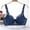 Blue, variant on Womens Push Up Everyday Bras Comfortable Wireless Bralettes Lightweight Bra Seamless Small Chest No Steel Cup Underwear Red XXL 95C