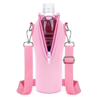 Linkidea Custodia Termica In Neoprene Per Bottiglia Smartwater 33,8 Oz - Con Cerniera E Manico, Nero
