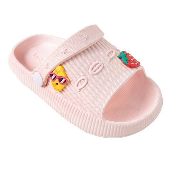 bebe Girls' Sandals - Comfortable Slides for Kids, Slip on Shoes and Sandals for Girls (Toddler)