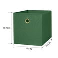 thumbnail image 6 of Mainstays Collapsible Fabric Cube Storage Bins (10.5" x 10.5"), 4 Pack, Green Sage Swirl, 6 of 6