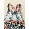 thumbnail image 5 of Suealasg Kids Girl Sleeveless Romper Jumpsuit 6M 1T 2T 3T 4T Little Girls Floral Print Suspender Bell Bottoms Toddler Girl Flared Pants, 5 of 9