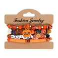 thumbnail image 2 of Inerposs Halloween Bracelets, Gothic Layered Beaded Bracelets, Spooky Ghost Pumpkin Stackable Stretch Bracelet, Perfect for Halloween Costumes and Accessories, Ideal Jewelry Gifts for Women, 2 of 6