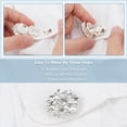 thumbnail image 3 of Fiudx Cubrebotones de Diamantes de Imitación, Clips de Cristal Brillante, Broches de Camisa Desmontables, Alicates Fáciles de Usar, Elegante Accesorio de Joyería, Versátil para Blusas, Trajes y Esmóq, 3 of 3