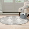 thumbnail image 5 of Lavish Home Athens Area Rug, 5' by 7'7", Grey/White, 5 of 6