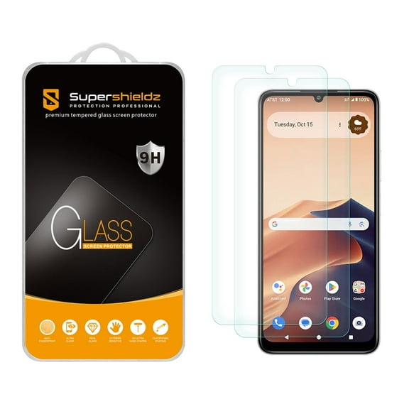 (2 Pack) Supershieldz Designed for AT&T Motivate Pro 5G and Cricket Outlast 5G (2024) Tempered Glass Screen Protector, Anti Scratch, Bubble Free