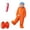 A#01-Orange, variant on ZHANGDER Silly Onesie Funny Big Mouth Monster Onesie Fleece Hooded One Piece Soft Plush Loungewear, with Shoes and Comb