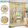 thumbnail image 3 of Yayeee Window Curtains Light Filtering 63"x42" Grommet Panel Pair Home Living Room Decor, Floral Dogs, 3 of 7