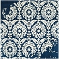 thumbnail image 2 of SAFAVIEH Bella Zlata Geometric Wool Area Rug, Navy/Ivory, 5' x 5' Square, 2 of 5