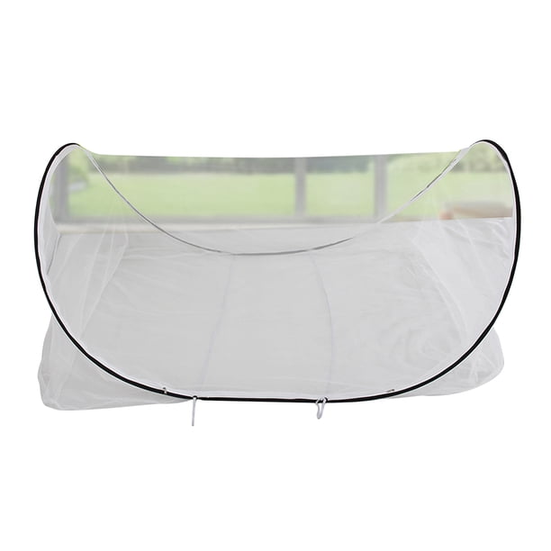 Mosquitera portátil plegable de malla fina con ajuste libre, gran capacidad, para acampar, viajar, para una sola persona