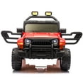 thumbnail image 6 of Xuanlur 12V Kids Ride on Car with Remote Control, Ride on Toys w/ Dual Drive, Four-Wheel Suspension, Bluetooth Music, LED Lights, USB, Shock Absorption, Toys Car for Kids Aged, Red, 6 of 8