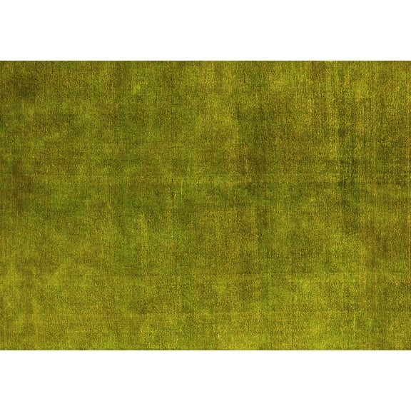 Ahgly Company Machine Washable Indoor Rectangle Persian Yellow Bohemian Area Rugs, 5' x 7'
