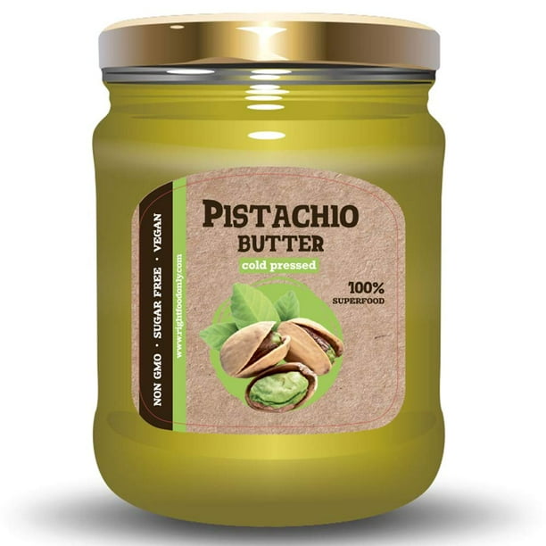 RAW Pistachio Nuts Butter All Natural Unsalted Seed Spread for