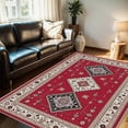 thumbnail image 6 of 6.5'x10' large carpet for living room camping carpet bohemian area rug checkered area rug oriental area rug, 6 of 10