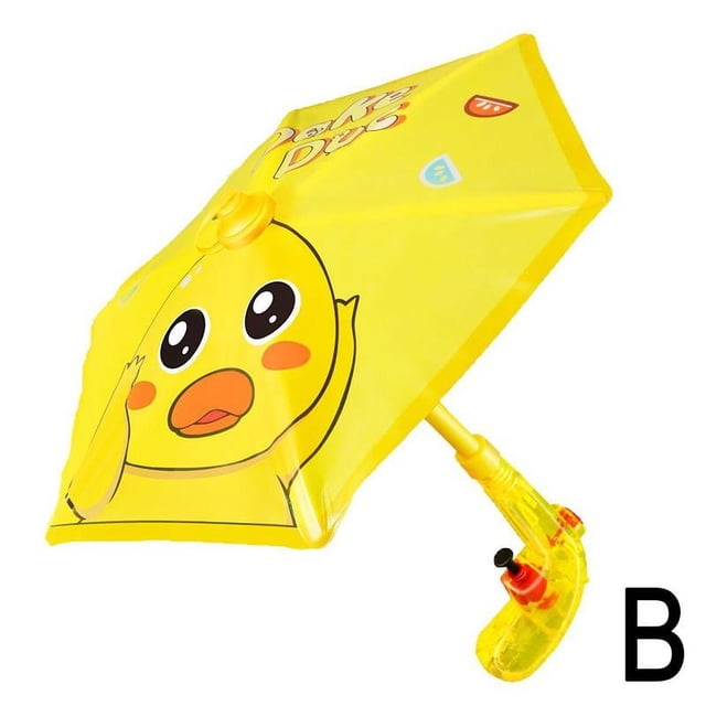 Transparent Umbrella Water Squirting Toy for Kids - Dual Attack and Defense, Summer Play, Interactive Fun