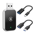 thumbnail image 1 of Adaptador Inalámbrico 2 en 1 para CarPlay para Coche, para Android AUTO, WiFi y Bluetooth, Actualización de CarPlay con Cable A CarPlay Inalámbrico, Caja AI., 1 of 8