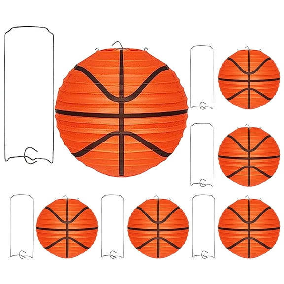 unbranded 6 Pcs Soccer Wrapping Paper Basketball Lantern Classic Color Design