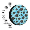 thumbnail image 4 of Salouo Graduation Hats1 Print Spare Tire Cover 14-17 inch Spare Tire Protector Universal Tough Tire Wheel Cover for Trailer SUV and Truck-14 inch, 4 of 6