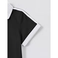thumbnail image 5 of PureChapter Girls' Clothing Sets Short Sleeve Polo Crop Tops Slit Maxi Skirt Cotton 2 Piece Casual Girls Summer Outfits, 5 of 9