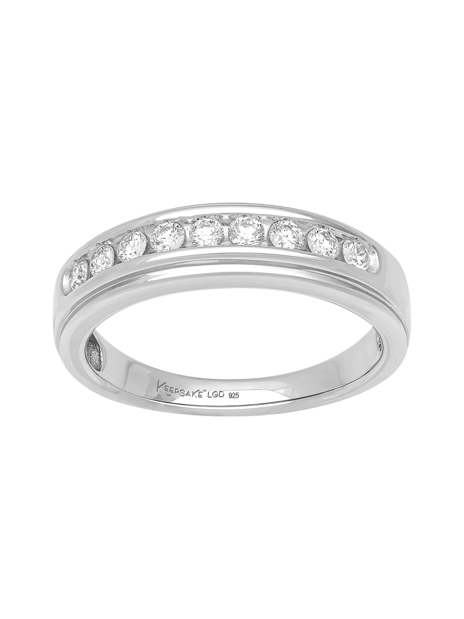 1/3 Carat TW Lab-Grown Diamond Sterling Silver Women's "Cherish" Anniversary Band