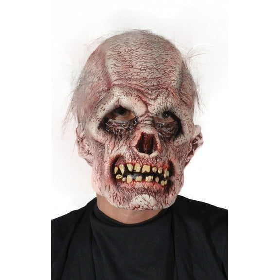 Zagone Phantom Skull Full Head Mask, Grey Red Black, One Size