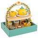 thumbnail image 1 of Juego de madera para fiesta de té y pastel de postre para niñas pequeñas, juego de té para niños pequeños, juguetes de madera, cocina de comida de juego de madera, 1 of 5