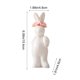 thumbnail image 2 of Uuiauoio 1 pc Mini Ceramic Rabbit Figurines, Porcelain Easter Bunny Decorations for Home, Tabletop Ornament, Tea Ceremony Pet, 2 of 6
