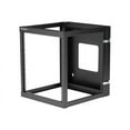 thumbnail image 1 of StarTech.com 12U Hinged Open Frame Wall Mount Server Rack - 4 Post 22 Po. Depth Network Equipment Rack Cabinet - 140 lbs capacity (RK1219WALLOH) - Rack - Montable au Mur - Noir - 12U - 22 Pouces, 1 of 7
