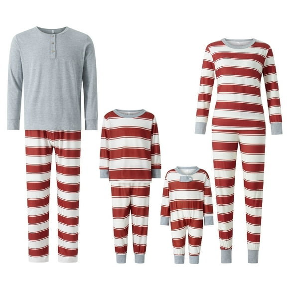 Conjunto de pijama navideño a juego familiar Fiomva para mujer, bebé y niño, ropa de dormir con diseño de ciervo