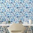 thumbnail image 2 of Ambesonne Spring Floral Peel & Stick Wallpaper for Home, Rose Flowers Dream, 13"x36", Violet Blue and Pale Blue, 2 of 5