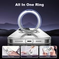 thumbnail image 3 of for iPhone 15 Phone Case with 360° Rotatable Magnetic Ring Stand [Compatible with Mag-Safe] [Military-Grade Protection] Scratch-Resistant Clear Magnetic Phone Case for iPhone15, 6.1",Clear, 3 of 7