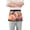 Beautiful Peony Flower, variant on 3d Pineapple Server Apron with 3 Pockets Waterproof Waitress Waist Short Apron for Man Woman 12 Inches