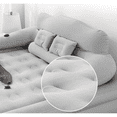 thumbnail image 4 of JUANYU Air Mattress with Headboard & Pump, Inflatable Portable Foldable Inflatable Mattress,Air Couch Sofa Bed,Gray, 4 of 7