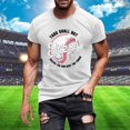thumbnail image 3 of Menu2019s T-Shirt Décontracté à Manches Courtes avec Design Thème Baseball pour Confort et Usage Quotidien, 3 of 4