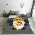 thumbnail image 5 of Fuzoiu Bee Gnome With Sunflower Print Ultra-Soft Micro Fleece Blanket,All Seasons Flannel Throw, Lightweight Blanket for Bed, Sofa, Couch, Movie Night, Camping, and Travel-50"x40", 5 of 7