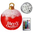 thumbnail image 1 of 2uds. Bola inflable de Navidad de 60 cm, bola inflable de Navidad con brillo de PVC (estilo F), 1 of 3