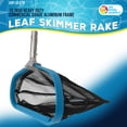 thumbnail image 4 of U.S. Pool Supply Professional Heavy Duty 19" Swimming Pool Leaf Skimmer Rake with Strong Reinforced Aluminum Frame Handle, Deep Net Bag - Commercial Grade - Fast Cleaning, Debris Pickup & Removal, 4 of 5