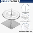 thumbnail image 3 of Uxcell 60 Set Clavos de Aislamiento Autoadhesivos 1-3/16", Clavos Perforados con Arandelas Autolock de 1.2" para Colgadores de Aislamiento de Espuma/Tablero/Pared/Suelo/Ceiling, 3 of 6
