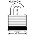 thumbnail image 2 of 4 Pack Master Lock 3T 1-9/16" Wide Laminated Padlocks with 3/4" Shackle Height - 2 per Package Both Keyed Alike, 2 of 2