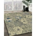 thumbnail image 2 of Ahgly Company Indoor Square Patterned Khaki Gold Novelty Area Rugs, 5' Square, 2 of 6