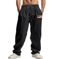 thumbnail image 1 of Men's Casual Trousers Everyday Lightweight Straight Leg Design with Adjustable Drawstring for Comfort and Versatile Style, 1 of 8