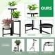 thumbnail image 5 of Soportes para plantas para interior y exterior, soportes para plantas para interior y exterior, estantes altos de metal negro de 3 niveles para macetas de esquina para plantas, para patio, sala de, 5 of 7