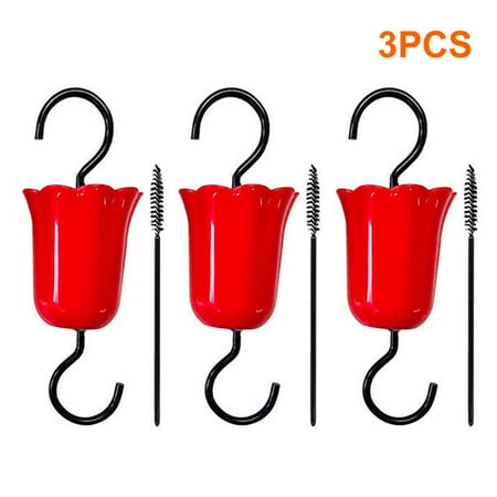 

3pcs Anti Leakage Ant Moat Portable Garden Trap Hooks Hanging Hummingbird Feeder