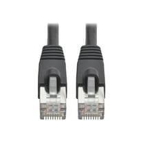 Eaton Tripp Lite Series Cat6a 10G Snagless Shielded STP Ethernet Cable (RJ45 M/M), PoE, Black, 3 ft. (0.91 m) - Patch cable - RJ-45 (M) to RJ-45 (M) - 91 cm - STP - CAT 6a - IEEE 802.3af - molded, snagless, stranded - black