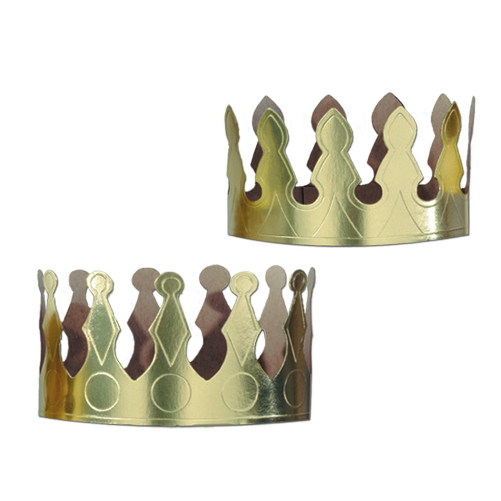 Gold Foil Crowns (Pack of 72) - Walmart.com - Walmart.com