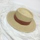 thumbnail image 4 of Sombrero de copa plana francés tejido a mano para verano, gran alero, cinturón de tres pliegues, sombrilla, sombrero de copa, sombrero de paja cóncavo para mujer, 4 of 6