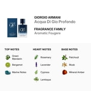 Giorgio Armani Men's Acqua Di Gio Profondo EDP Spray 1.0 oz Fragrances 3614273953863