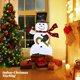 thumbnail image 3 of Muñeco de Nieve Zimtown con Luz LED de 4 Pies Decoración Navideña para exteriores, 3 of 8